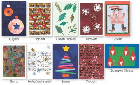 Atelier-Karten, gedruckt